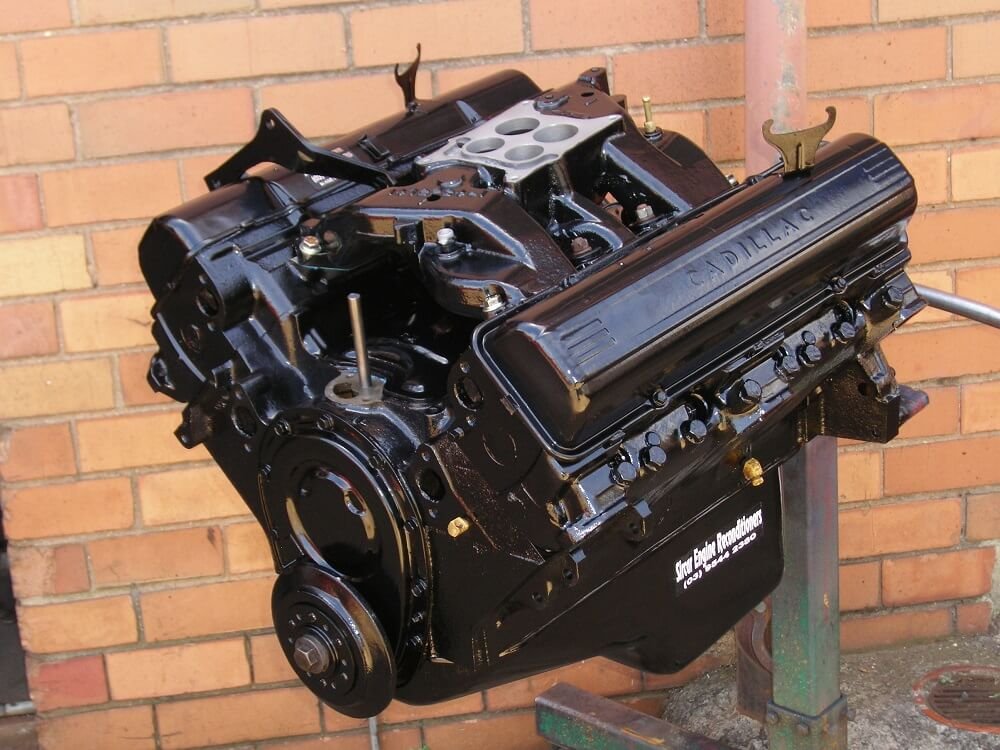 Cadillac 390ci engine reconditioned and balanced by Sircar